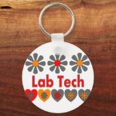 Porte-clés Lab Tech Fleurs RETRO (Recto)