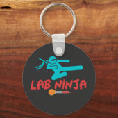 PORTE-CLÉS LABO NINJA - CLÉ À MOLLETTE DE SCIENTIFIQUE DE LAB (Recto)