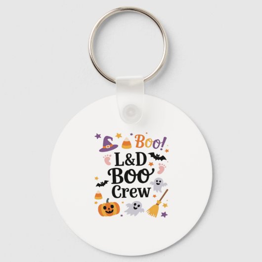 Porte-clés Labor and Delivery Nurse Halloween Pumpkin Ghost A (Recto)