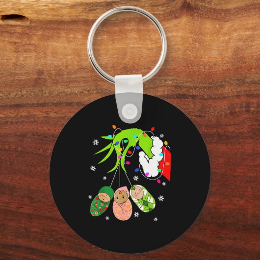 Porte-clés Labor And Delivery Nurse Merry Christmas Xmas Ligh (Recto)