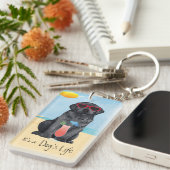 Porte-clés Laboratoire noir d'été (Devant droit)