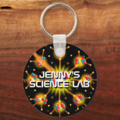 Porte-clés Laboratoire scientifique personnalisé (Recto)