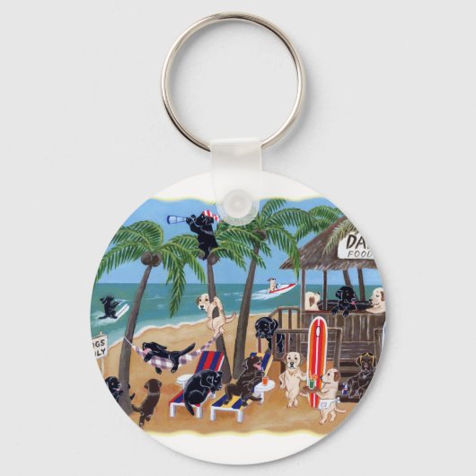 Porte-clés Laboratoires de vacances d'été de l'île (Recto)