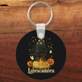 Porte-clés Labracadabra Black Labrador Magicien Halloween (Recto)
