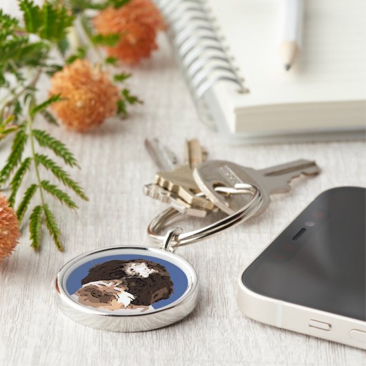 PORTE-CLÉS LABRADOODLE (Côté)