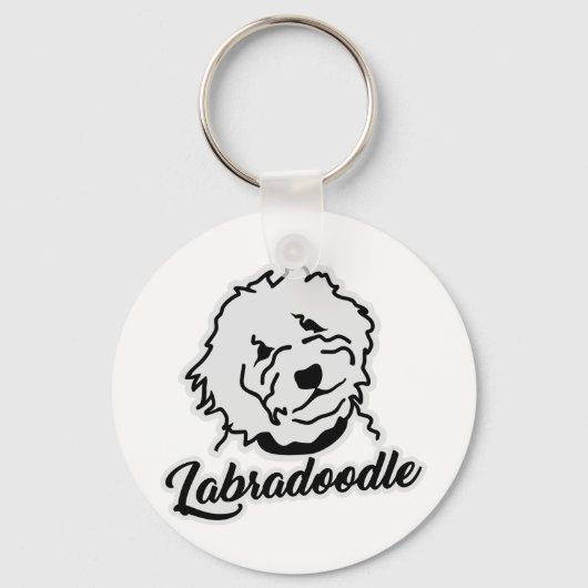 Porte-clés Labradoodle (Recto)