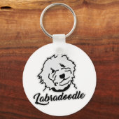Porte-clés Labradoodle (Recto)