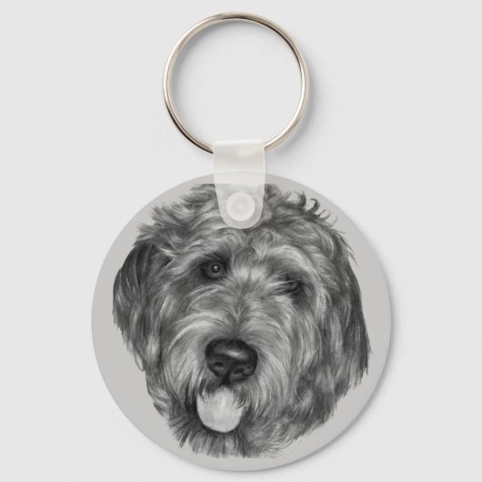 Porte-clés Labradoodle (Recto)