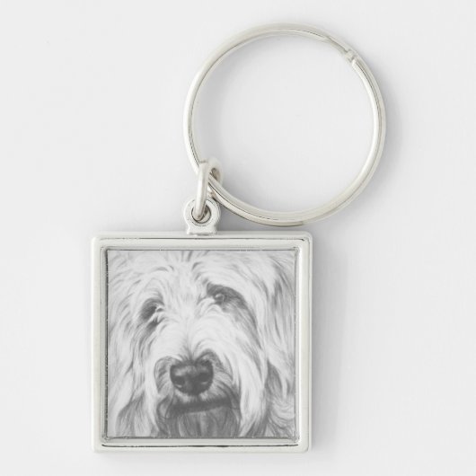 Porte-clés Labradoodle (Devant)