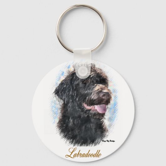 Porte-clés Labradoodle Cadfts (Recto)
