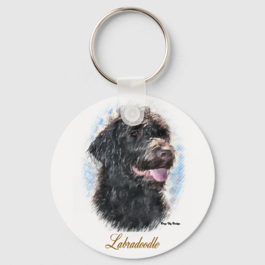 Porte-clés Labradoodle Cadfts (Recto)