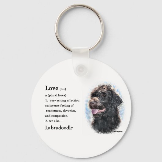 Porte-clés Labradoodle Cadfts (Recto)