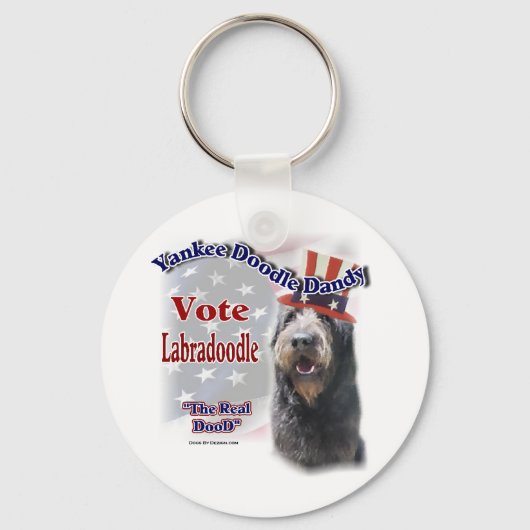 Porte-clés Labradoodle Cadfts (Recto)