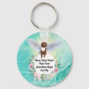 Porte-clés Labradoodle chien ange ne conduisent jamais plus v