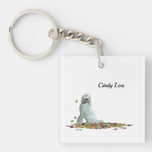 Porte-clés Labradoodle Chien En Porte - clé (Devant)