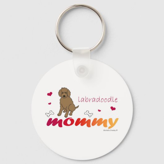 Porte-clés LabradoodleChoco (Recto)