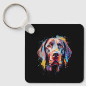 Porte-clés Labrador Colorful (Recto)