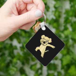 Porte-clés Labrador Costume Dabbing Labrador