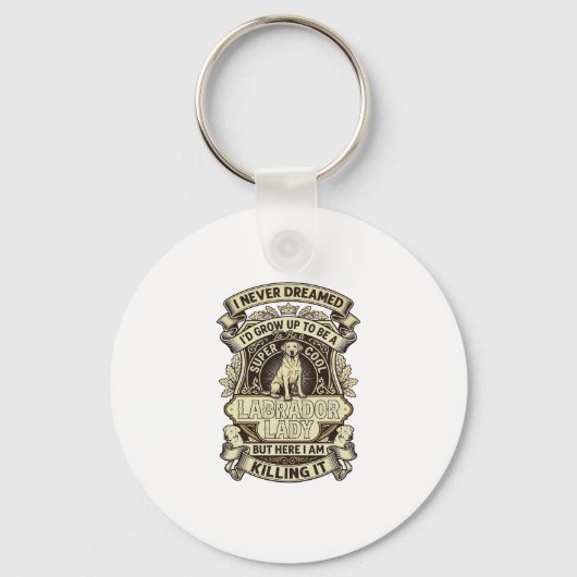 Porte-clés Labrador Lady Dog Crown Shield_1 (Recto)