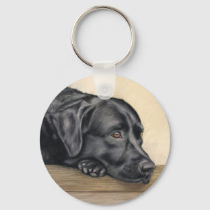 Porte-clés Labrador noir