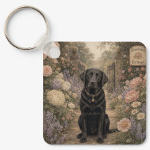 Porte-clés Labrador noir de grand-mère