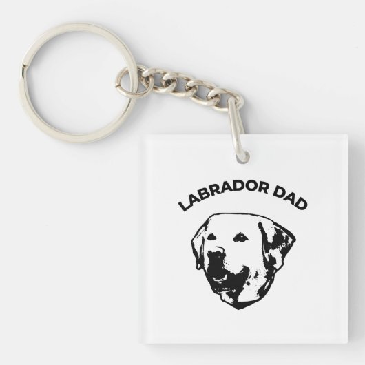 Porte-clés Labrador Papa (Devant)