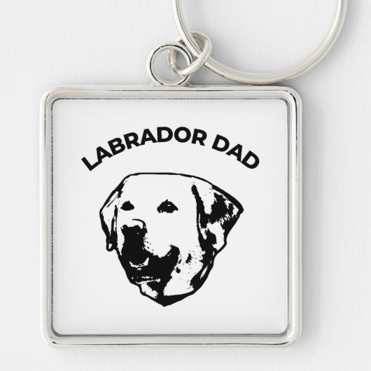 Porte-clés Labrador Papa (Devant)