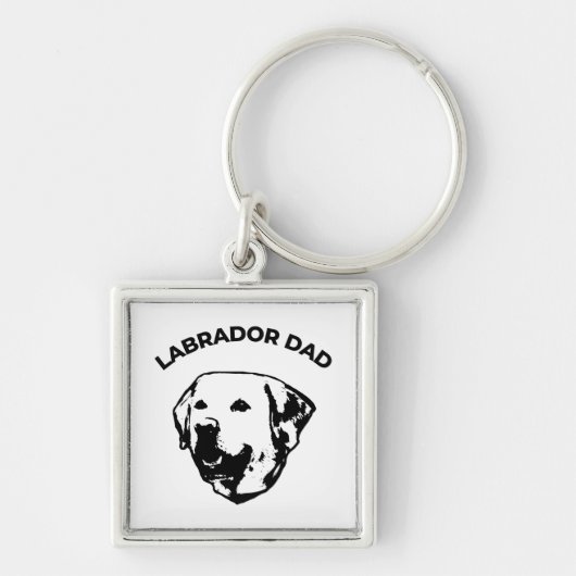 Porte-clés Labrador Papa (Devant)