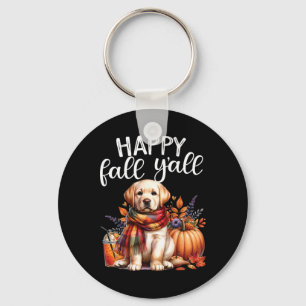 Porte-clés Labrador Retriever Chien Citrouille Spice Happy Fa
