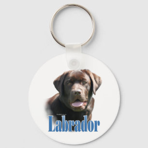 Porte-clés Labrador Retriever (chocolat) Nom