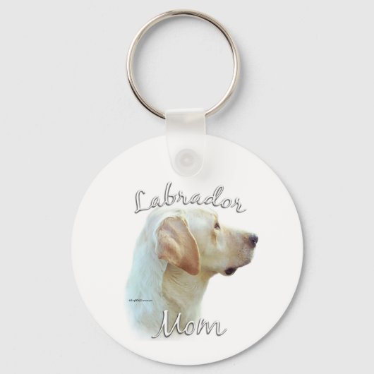 Porte-clés Labrador Retriever (jaune) Maman 2 (Recto)