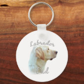Porte-clés Labrador Retriever (jaune) Papa 2 (Recto)