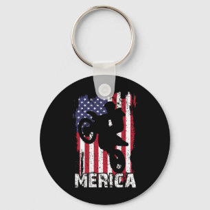 Porte-clés Labrador Retriever Jaune Patriote Drapeau Américai