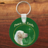 Porte-clés Labrador Retriever (jaune) Peace (Verso)