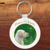 Porte-clés Labrador Retriever (jaune) Peace (Recto)