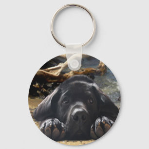 Porte-clés Labrador Retriever Keychain Beach