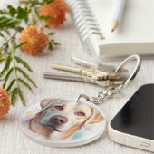 Porte-clés Labrador Retriever Magical Whimsical Art (Devant Droit)