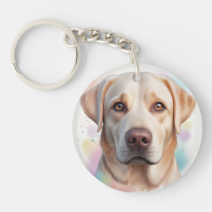 Porte-clés Labrador Retriever Magical Whimsical Art