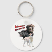 Porte-clés Labrador Retriever Trio 2 - Porte - clé (Recto)