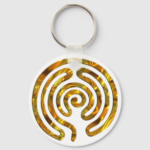 Porte-clés Labyrinth GOLD   make your own background
