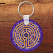 Porte-clés LABYRINTH MOSAIC Métal Porte - clé rond (Recto)
