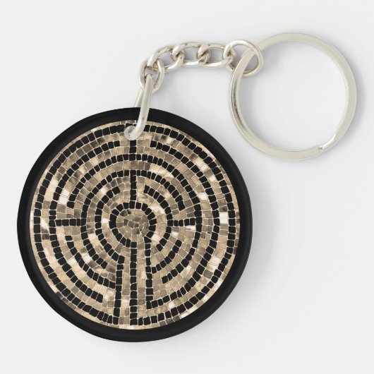 Porte-clés LABYRINTH V Porte - clé circulaire acrylique (Dos)