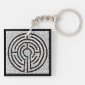 Porte-clés LABYRINTH VII Carré acrylique Porte - clé (Dos)