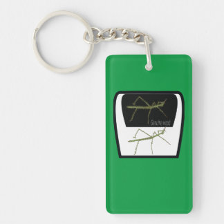 Porte-clés Lac acrylique authentique en bois