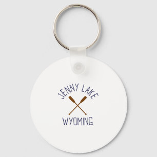 Porte-clés Lac Jenny Wyoming Plein air Vintage 3
