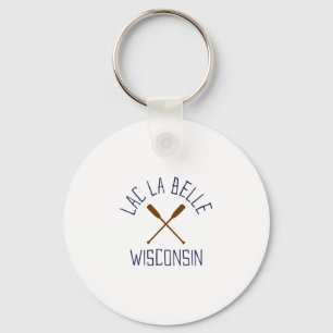 Porte-clés Lac La Belle Wisconsin Plein air Vintage
