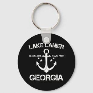 Porte-clés Lac Lanier Géorgie Pêche Drôle Camping Été G