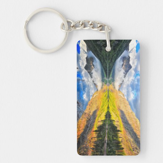 Porte-clés Lac medicine du stimulant deux au lever de soleil (Devant)