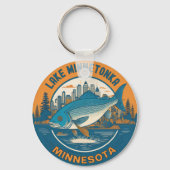 Porte-clés Lac Minnetonka, Minnesota pêche et navigation de p (Recto)