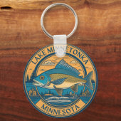 Porte-clés Lac Minnetonka, Minnesota pêche et navigation de p (Recto)